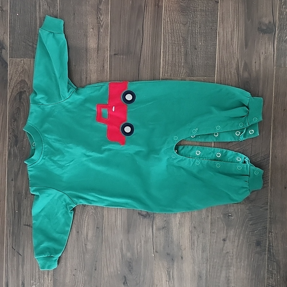Bailey Boys knit romper green